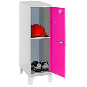 Image Simonrack Spind SIMONLOCKER DISM SINGLE grau, pink 8425437120732, 1 Schließfach 30,0 x 50,0 x 101,5 cm