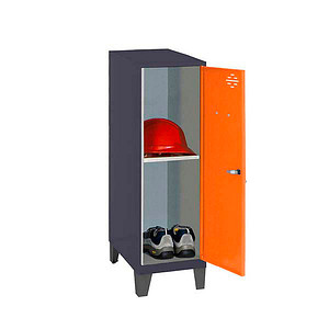 Image Simonrack Spind SIMONLOCKER DISM SINGLE anthrazit, orange 8425437120787, 1 Schließfach 30,0 x 50,0 x 101,5 cm