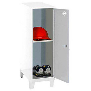Image Simonrack Spind SIMONLOCKER DISM SINGLE weiß, grau 8425437120886, 1 Schließfach 30,0 x 50,0 x 101,5 cm