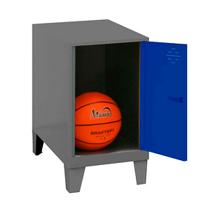 Image Simonrack Spind SIMONLOCKER DISM anthrazit, blau 8425437119880, 1 Schließfach 30,0 x 50,0 x 57,5 cm