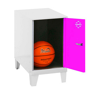 Image Simonrack Spind SIMONLOCKER DISM weiß, pink 8425437121319, 1 Schließfach 40,0 x 50,0 x 57,5 cm