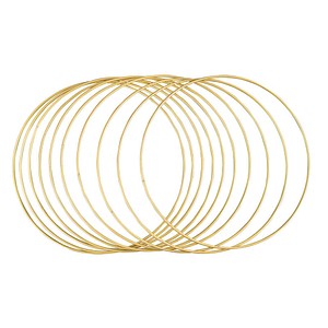 Image Rayher Metallringe-Set beschichtet gold Ø 25,0 cm 10 St.