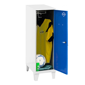 Image Simonrack Spind SIMONLOCKER DISM weiß, blau 8425437121708, 1 Schließfach 40,0 x 50,0 x 101,5 cm