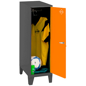 Image Simonrack Spind SIMONLOCKER DISM anthrazit, orange 8425437120343, 1 Schließfach 30,0 x 50,0 x 101,5 cm