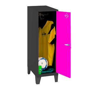 Image Simonrack Spind SIMONLOCKER DISM SINGLE anthrazit, pink 8425437120350, 1 Schließfach 30,0 x 50,0 x 101,5 cm