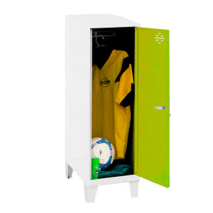 Image Simonrack Spind SIMONLOCKER DISM weiß, grün 8425437121753, 1 Schließfach 40,0 x 50,0 x 101,5 cm