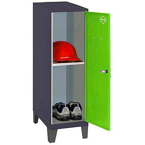 Image Simonrack Spind SIMONLOCKER DISM anthrazit, grün 8425437122125, 1 Schließfach 40,0 x 50,0 x 101,5 cm