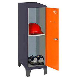 Image Simonrack Spind SIMONLOCKER DISM anthrazit, orange 8425437122101, 1 Schließfach 40,0 x 50,0 x 101,5 cm