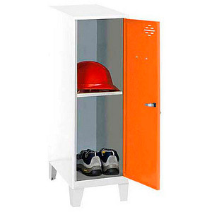 Image Simonrack Spind SIMONLOCKER DISM weiß, orange 8425437122170, 1 Schließfach 40,0 x 50,0 x 101,5 cm