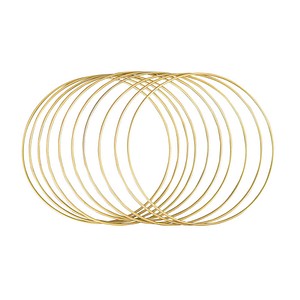 Image Rayher Metallringe-Set beschichtet gold Ø 20,0 cm 10 St.