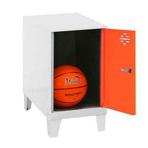 Image Simonrack Spind SIMONLOCKER DISM weiß, orange 8425437121302, 1 Schließfach 40,0 x 50,0 x 57,5 cm