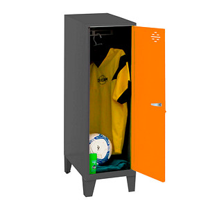 Image Simonrack Spind SIMONLOCKER DISM anthrazit, orange 8425437121661, 1 Schließfach 40,0 x 50,0 x 101,5 cm