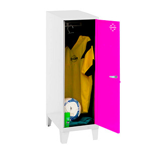 Image Simonrack Spind SIMONLOCKER DISM weiß, pink 8425437121746, 1 Schließfach 40,0 x 50,0 x 101,5 cm