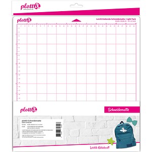 Image plottiX Schneidematte für Schneideplotter leicht klebend 305 x 305 mm (12 x 12 Zoll)