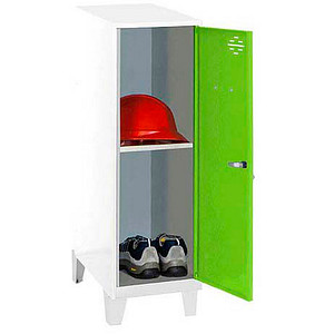 Image Simonrack Spind SIMONLOCKER DISM weiß, grün 8425437122194, 1 Schließfach 40,0 x 50,0 x 101,5 cm
