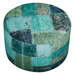 Image SITTING POINT DotCom Kapi Sitzsack petrol gemustert