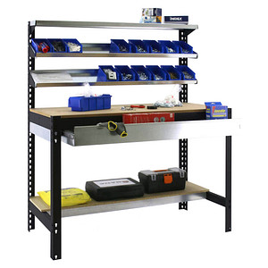 Image Simonrack Werkbank SIMONWORK BT1 BOX anthrazit 1 Schublade 151,0 x 76,0 x 144,5 cm