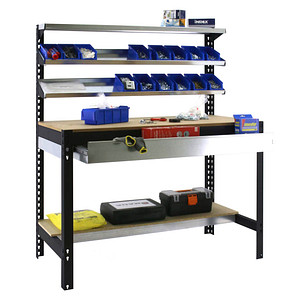 Image Simonrack Werkbank SIMONWORK BT1 BOX anthrazit 1 Schublade 91,0 x 61,0 x 144,5 cm