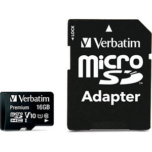 Image Verbatim Speicherkarte microSDHC-Card Premium 16 GB