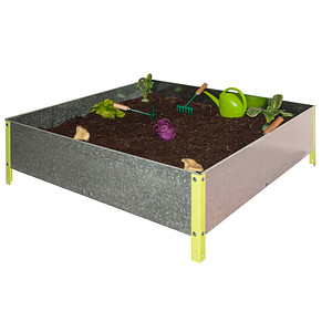 Image Simonrack Hochbeet SIMONGARDEN URBAN Metall grün, silber rechteckig 120,0 x 41,0 cm
