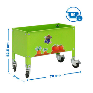 Image Simonrack Hochbeet SIMONGARDEN URBAN Metall grün rechteckig 70,0 x 48,5 cm