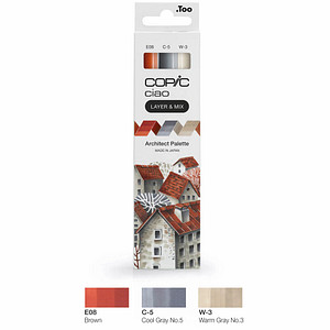 Image COPIC Marker ciao, 3er Set "Architect Palette"