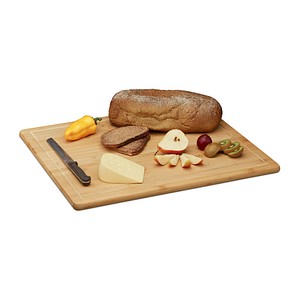 Image relaxdays Schneidebrett Natur 56,5 x 50,0 cm