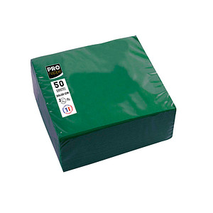 Image PROnappe Cocktail-Servietten, 200 x 200 mm, tannengrün