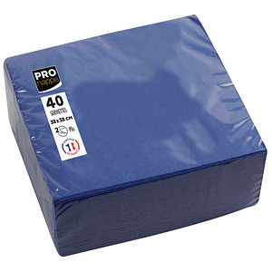 Image PROnappe Servietten marineblau 2-lagig 19,0 x 19,0 cm 40 St.