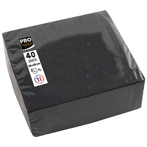 Image PROnappe Dinner-Servietten, 380 x 380 mm, schwarz