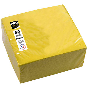 Image PROnappe Servietten gelb 2-lagig 19,0 x 19,0 cm 40 St.