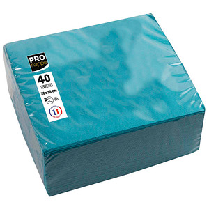 Image PROnappe Servietten türkis 2-lagig 19,0 x 19,0 cm 40 St.