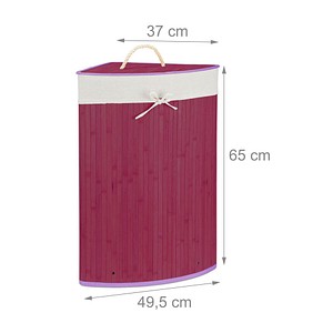 Image relaxdays Wäschekorb lila