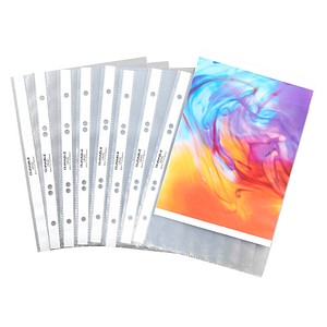 Image 100 DURABLE Prospekthüllen DIN A5 transparent genarbt 0,06 mm