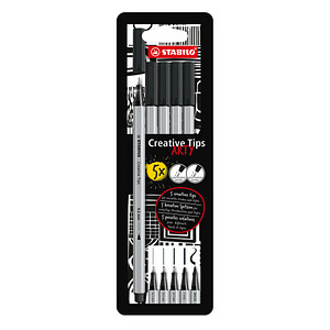 Image STABILO Creative Tips ARTY BLACK, 5er Kartonetui