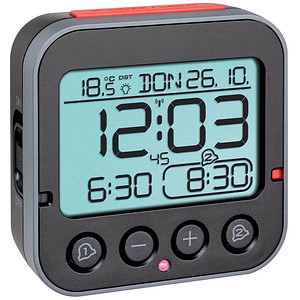 Image TFA® digitaler Funkwecker BINGO 2.0 schwarz