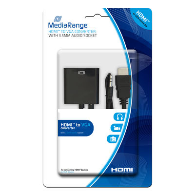 Image MEDIARANGE HDMI to VGA Converter w/ Audio MediaRange Kabel (MRCS167)