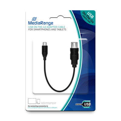 Image MEDIARANGE USB2.0 / microUSB 0,2m MediaRange Kabel (MRCS168)