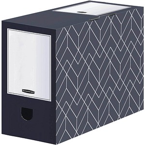 Image 5 Bankers Box Archivboxen Bankers Box Décor Serie mitternachtsblau/weiß 15,0 x 34,5 x 25,3 cm