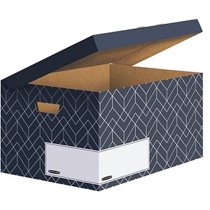 Image 5 Bankers Box Archivboxen Bankers Box Décor Serie mitternachtsblau/weiß 36,7 x 57,0 x 29,5 cm