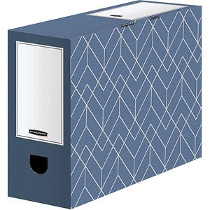 Image 5 Bankers Box Archivboxen Bankers Box Décor Serie schieferblau/weiß 10,0 x 34,5 x 25,3 cm