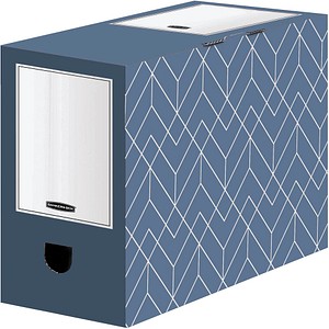 Image 5 Bankers Box Archivboxen Bankers Box Décor Serie schieferblau/weiß 15,0 x 34,5 x 25,3 cm