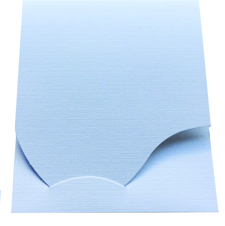 Image DAIBER 1x100 Passbildmappen Wave weiß Leinenkarton