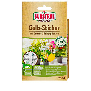 Image SUBSTRAL® Naturen® Fruchtfliegenfalle Gelbsticker Bio gelb