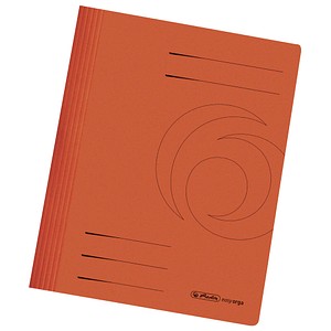 Image 10 herlitz Schnellhefter Karton orange DIN A4
