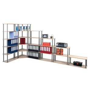 Image SZ Metall Bücherregal buche, ahorn 68,5 x 30,0 x 176,0 cm