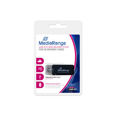 Image MEDIARANGE MRCS507 Kartenleser Eingebaut USB 3.0 Schwarz (MRCS507)