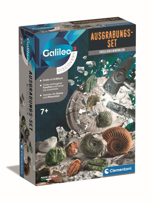 Image Austrabungs-Set Fossilien & Mineralien