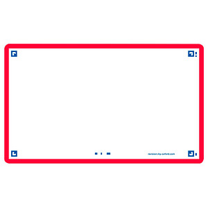Image Oxford Karteikarten "Flash 2.0", 75 x 125 mm, blanko, rot