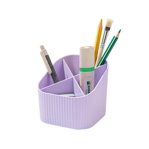 Image HAN Stiftehalter X-LOOP pastelllila Kunststoff 4 Fächer 11,1 x 11,1 x 10,5 cm